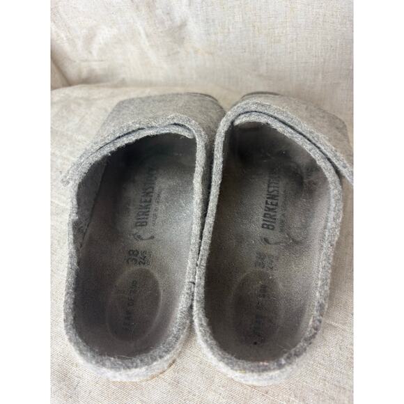 Birkenstock Fear of God Los Feliz Felt Gray Wool Slide Sandals Size 38 - Picture 6 of 9